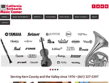 Tablet Screenshot of californiakeyboards.com
